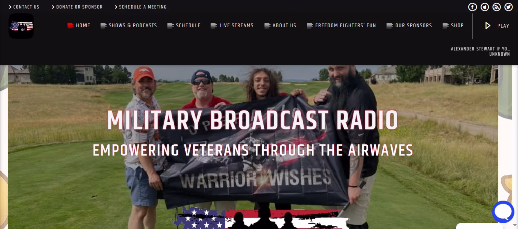 Military Broadcast Radio (USA) Designed by Shift Graphix